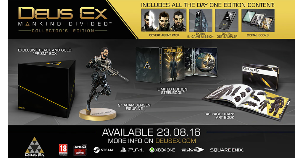 Deus Ex Mankind Divided Collectors Edition – povestea continua